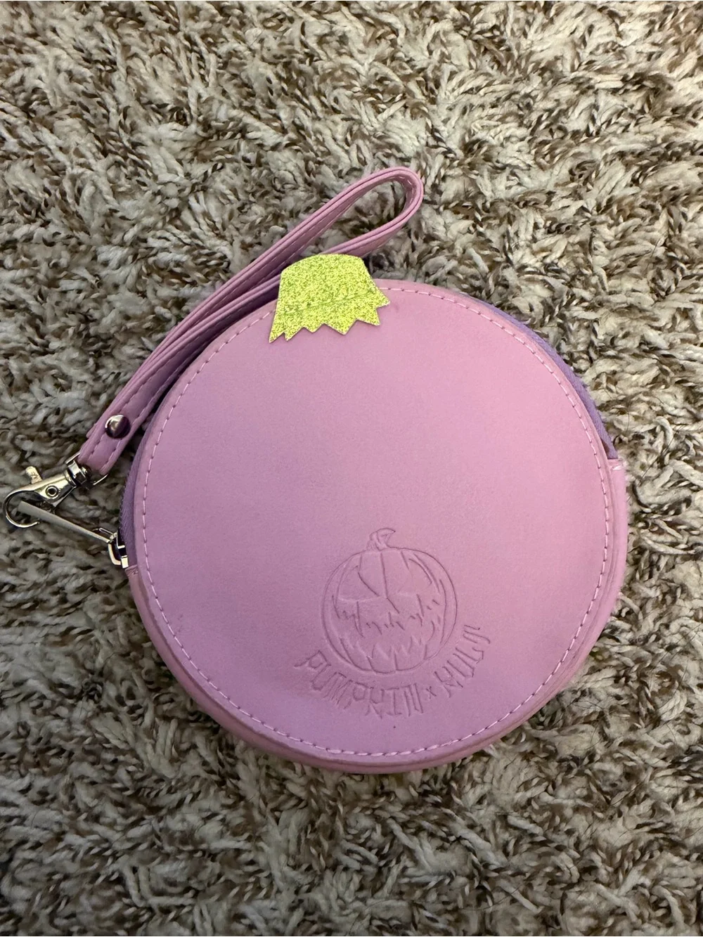 Lavender Pumpkin Kult Wristlet Coin Purse